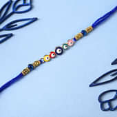 Blue Beads Evil Eye Rakhi